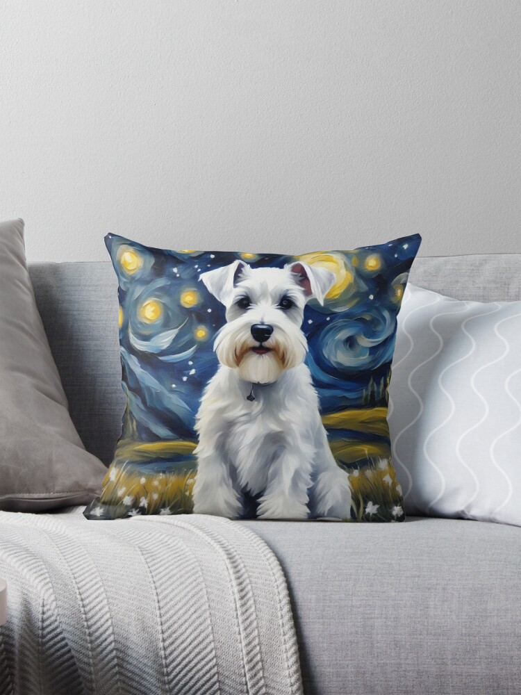 Schnauzer fashion pillow