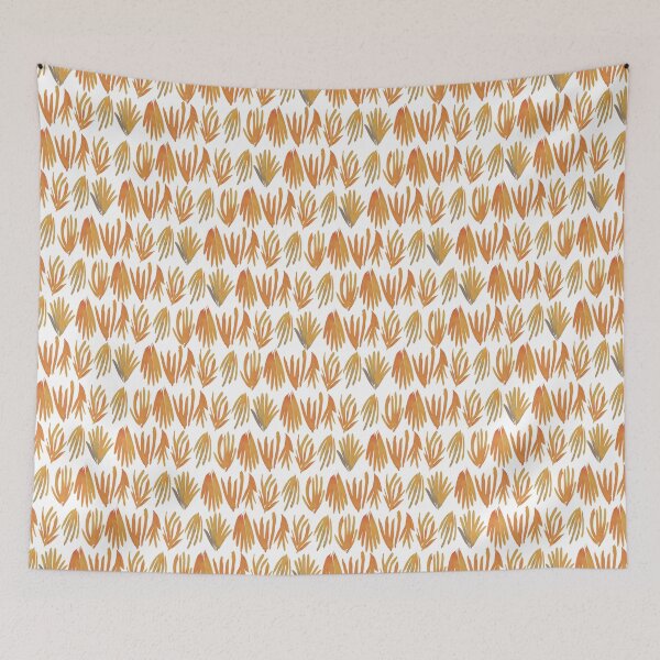 Item preview, Autumnal Whisper: Sun-Kissed Yellow & Green Protea Leaf Pattern for Modern Home & Apparel designed and sold by Jay Dee Dearness.
