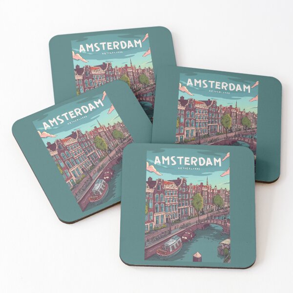 Item preview, Amsterdam Netherlands designed and sold by StudioRedKoala.