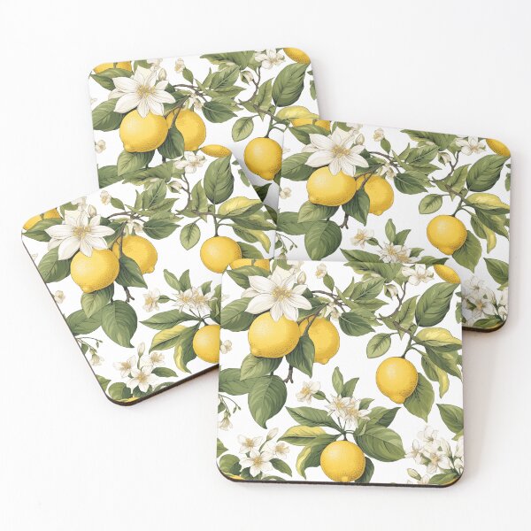 Item preview, lemon pattern watercolor designed and sold by Krasnovaovaova.