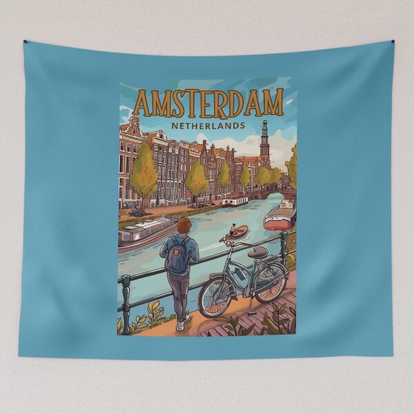 Aperçu de l'œuvre Amsterdam Netherlands créée et vendue par StudioRedKoala.