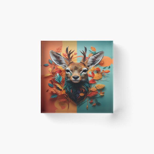 Item preview, Abstract Deer designed and sold by Enchanting Art Vista.