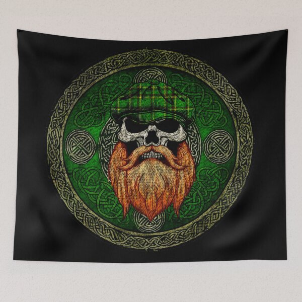 Item preview, Irish Skull Distressed-St. Paddy's Day designed and sold by Wtp1985.