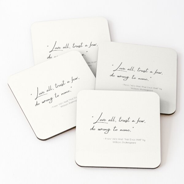 Item preview, A Quote from "All's Well That Ends Well" by William Shakespeare designed and sold by Poemit.