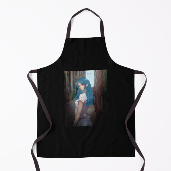 Item preview, Anime girl blue hair designed and sold by Kasza-89.