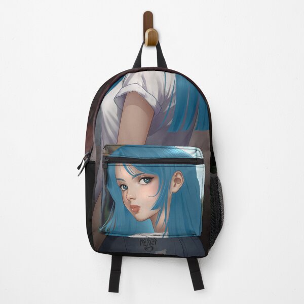 Item preview, Anime girl blue hair designed and sold by Kasza-89.