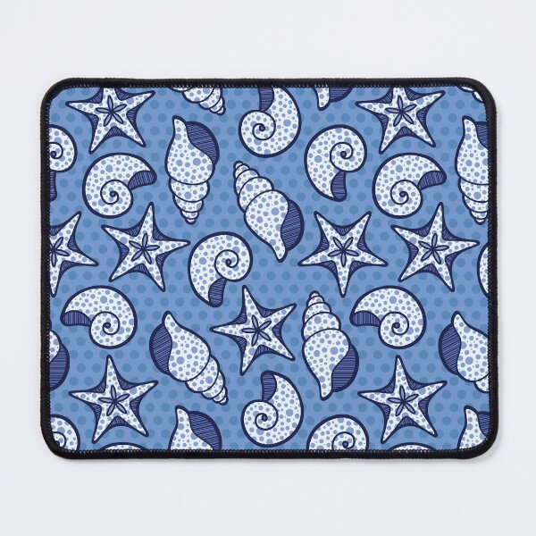 Item preview, Blue Beach Shell Pattern designed and sold by AllisonDelDuca.