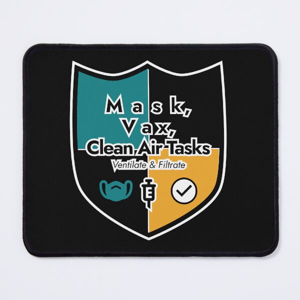Item preview, Mask Vax and Clean Air Tasks Covid Cautious designed and sold by thecakelin.