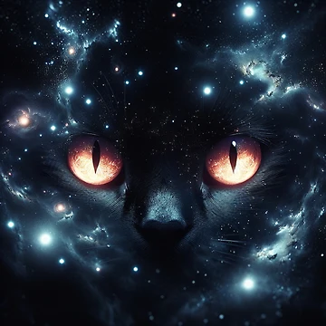 Artwork thumbnail, Cat Space by RabbitDance