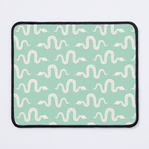 Item preview, Cute Doodle Pastel Green Snake Pattern designed and sold by AllisonDelDuca.