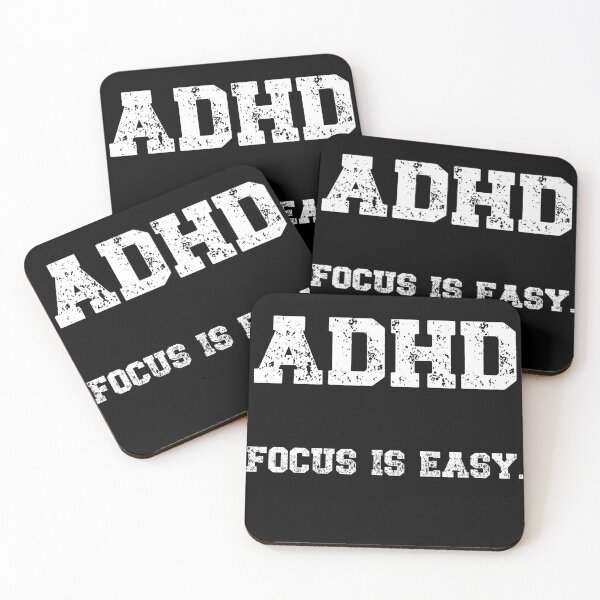 Item preview, ADHD, focus is easy designed and sold by HeadTurningArt.
