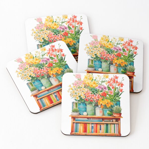 Item preview, Spring Flowers in the Library designed and sold by PaperieJennifer.