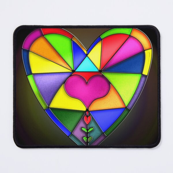 Item preview, Stained heart designed and sold by TheDogBotherer.