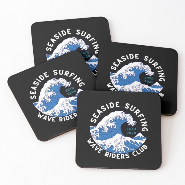 Item preview, Vintage Art Seaside Surfing Wave Riders Club designed and sold by FrescoNat.
