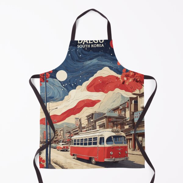Item preview, Daegu  South Korea Starry Night Tourism Vintage Poster designed and sold by TravelersGems.