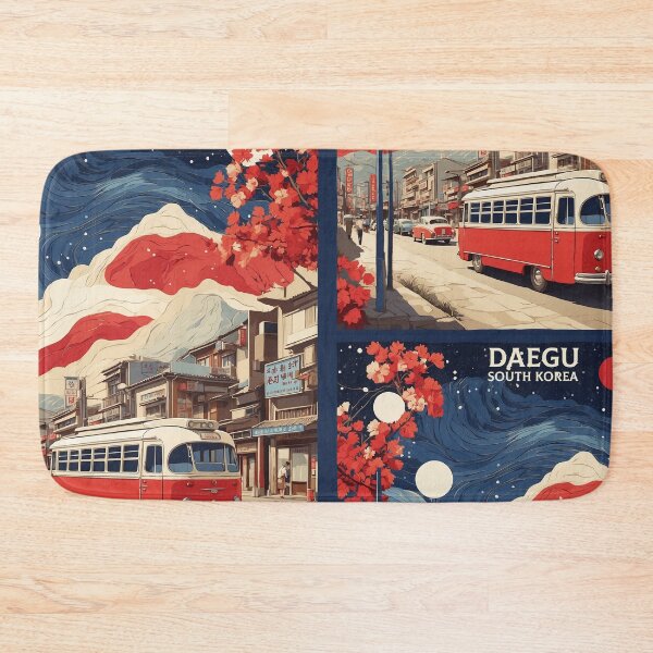Item preview, Daegu  South Korea Starry Night Tourism Vintage Poster designed and sold by TravelersGems.