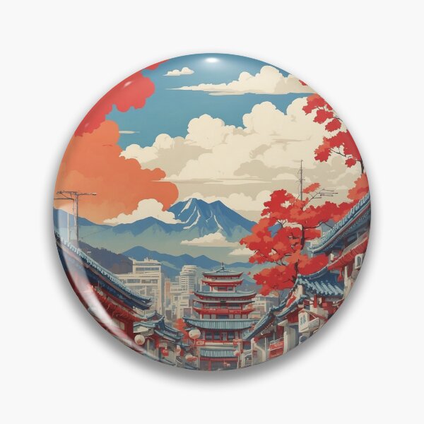 Item preview, Daegu South Korea Tourism Vintage Poster designed and sold by TravelersGems.