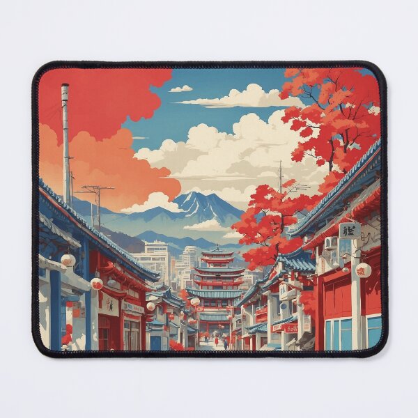 Item preview, Daegu South Korea Tourism Vintage Poster designed and sold by TravelersGems.