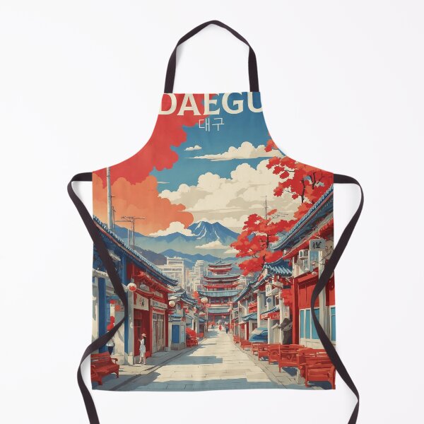 Item preview, Daegu South Korea Tourism Vintage Poster designed and sold by TravelersGems.