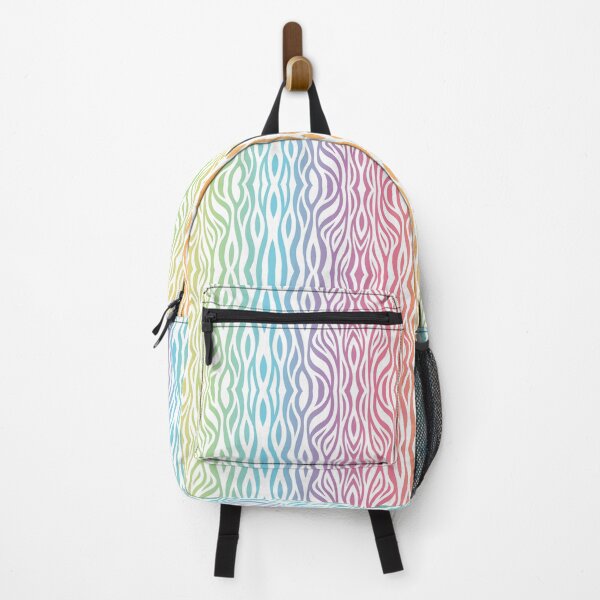 Item preview, Pastel Rainbow Tiger Stripes Silhouette Pattern designed and sold by AllisonDelDuca.