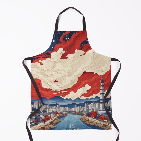 Item preview, Daejeon South Korea Starry Night Tourism Vintage Poster designed and sold by TravelersGems.