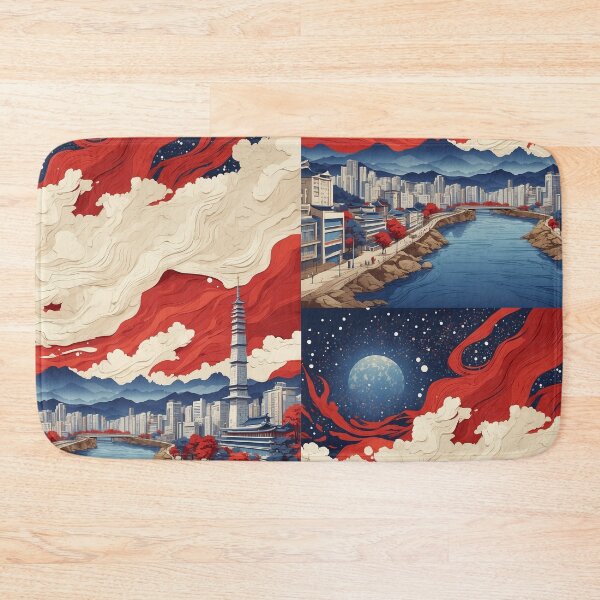 Item preview, Daejeon South Korea Starry Night Tourism Vintage Poster 2 designed and sold by TravelersGems.