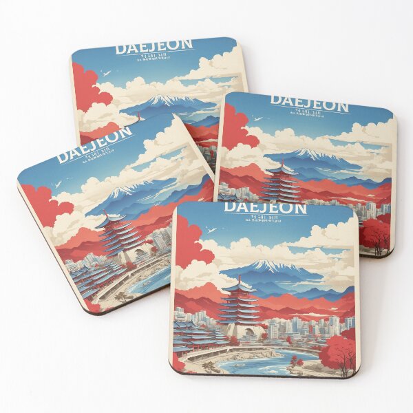 Item preview, Daejeon South Korea Tourism Vintage Poster  designed and sold by TravelersGems.