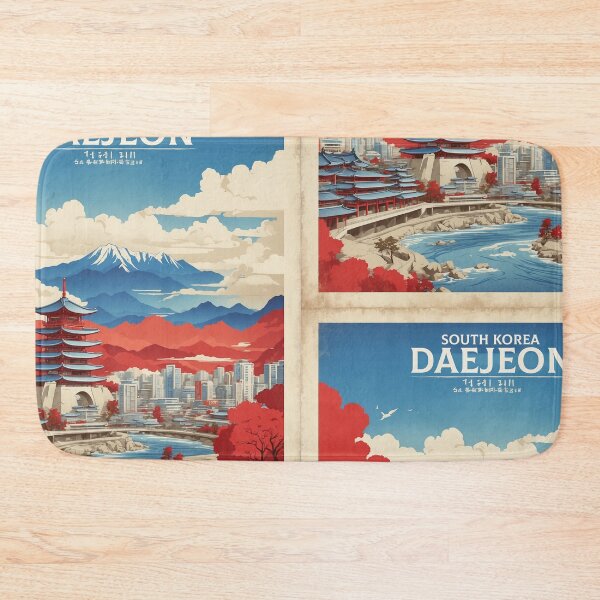 Item preview, Daejeon South Korea Tourism Vintage Poster  designed and sold by TravelersGems.