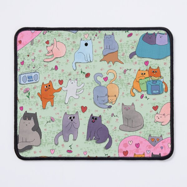Item preview, Valentine's Day Cat Party Print designed and sold by Julia Sol.
