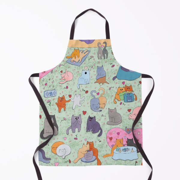 Item preview, Valentine's Day Cat Party Print designed and sold by Julia Sol.