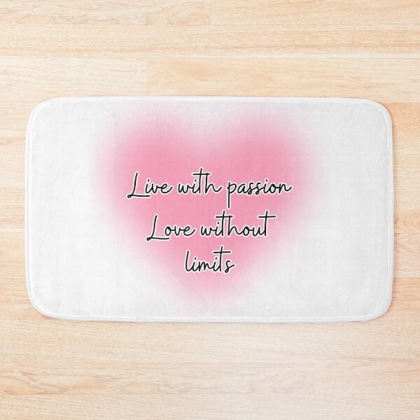 Item preview, Live with passion love without limits, love quote designed and sold by Inspyralia.