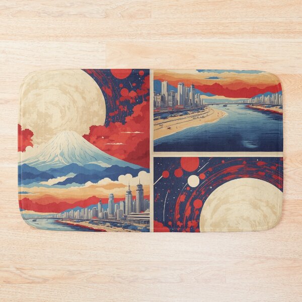 Item preview, Incheon South Korea Starry Night Tourism Vintage Poster 2 designed and sold by TravelersGems.
