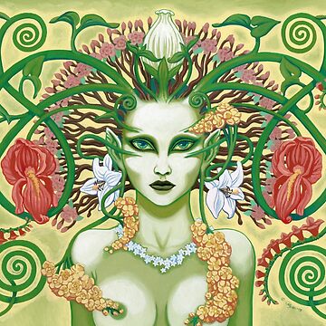 Artwork thumbnail, Flower Elemental / Nature Spirit by CaryadArtwork