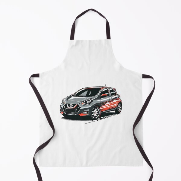 Item preview, Dynamic Nissan Micra Illustration with Vibrant Red Accents designed and sold by DethLock.