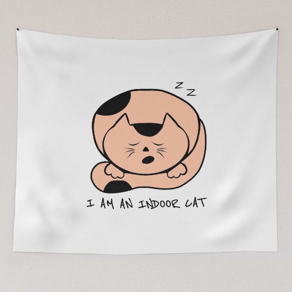 Item preview, I am an indoor cat - cute introvert cat designed and sold by stayartsy07.