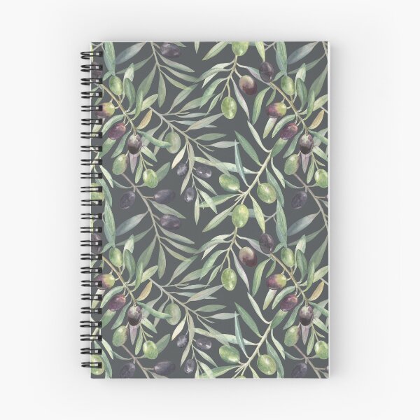 Item preview, Olives Branches Ornament on a Green-Gray Background designed and sold by Flowersforbear.
