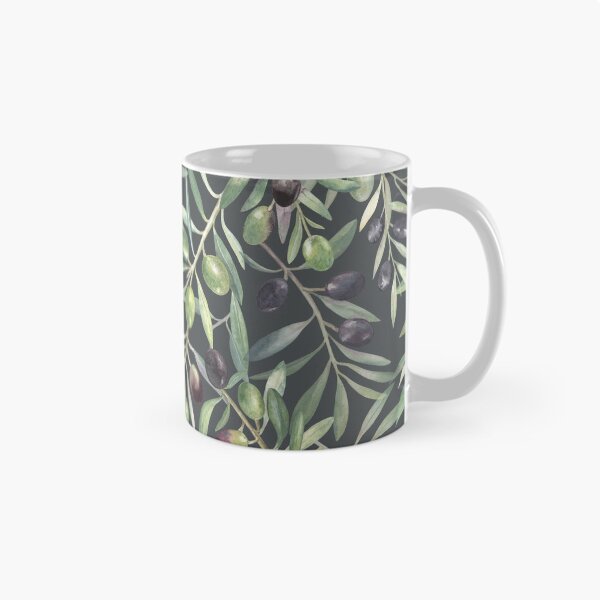 Item preview, Olives Branches Ornament on a Green-Gray Background designed and sold by Flowersforbear.