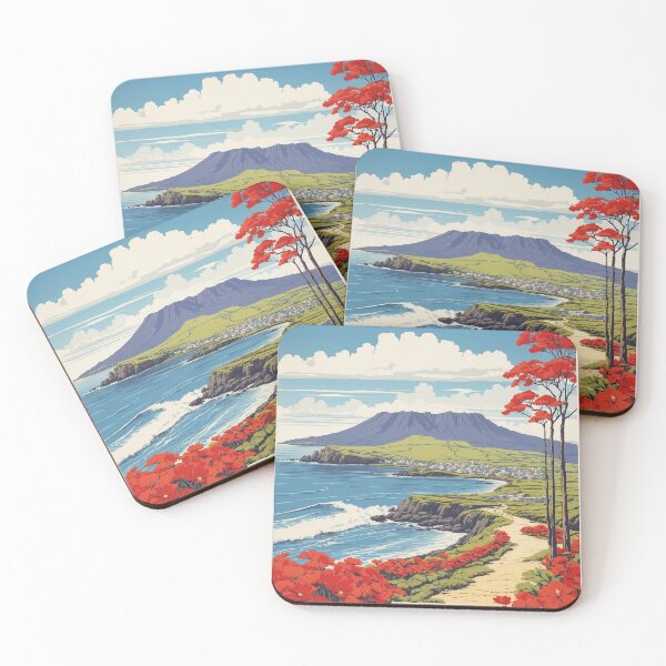 Item preview, Jeju Island South Korea Tourism Vintage Poster 3 designed and sold by TravelersGems.