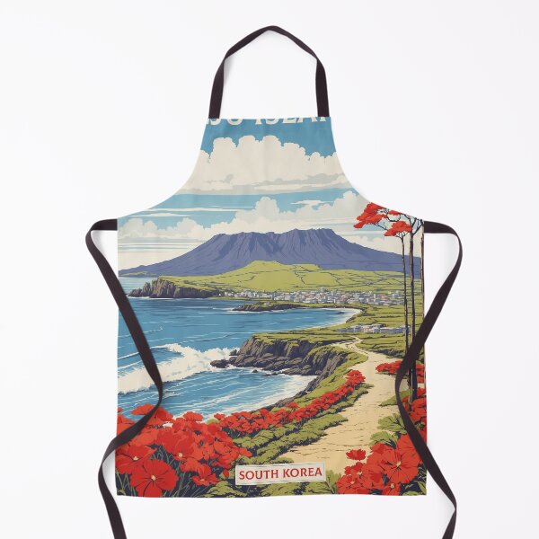 Item preview, Jeju Island South Korea Tourism Vintage Poster 3 designed and sold by TravelersGems.