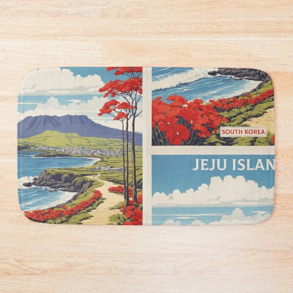 Item preview, Jeju Island South Korea Tourism Vintage Poster 3 designed and sold by TravelersGems.