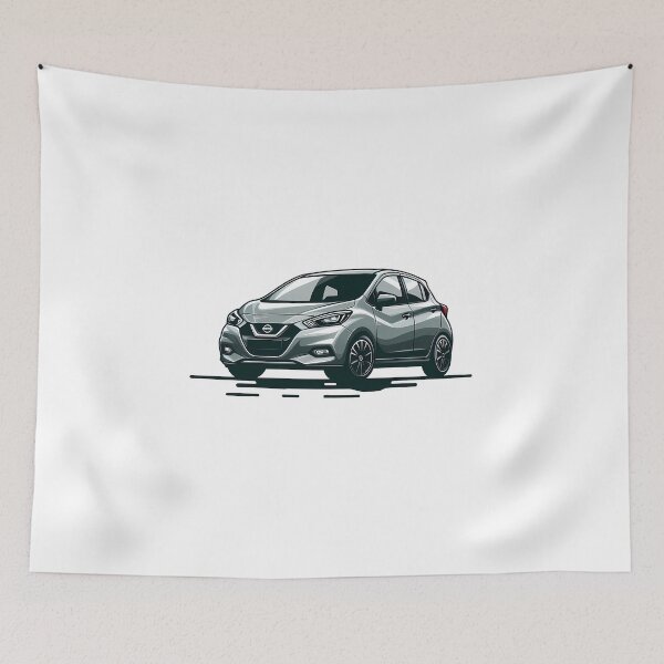 Item preview, Artistic Rendering of Silver Nissan Micra Compact Car designed and sold by DethLock.