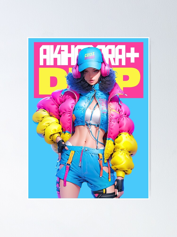 AKIBA DRIP -「 ✦ CHAQUETA DE PLUMAS ✦ 」ANIME MANGA AKIHABARA STREET STYLE  Póster