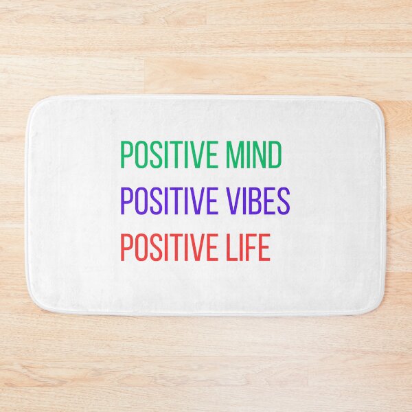 Item preview, Positive mind positive vibes positive life, optimistic quote designed and sold by Inspyralia.