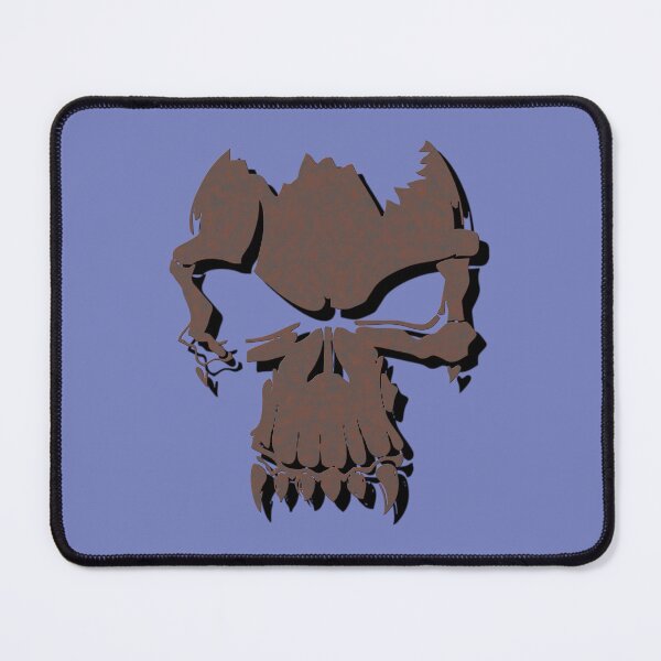 Item preview, Broken, rusted human skull with fangs. designed and sold by VugArtShop.