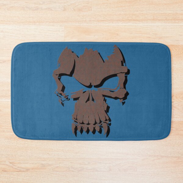 Item preview, Broken, rusted human skull with fangs. designed and sold by VugArtShop.