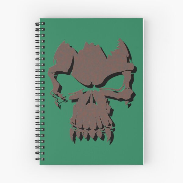 Item preview, Broken, rusted human skull with fangs. designed and sold by VugArtShop.