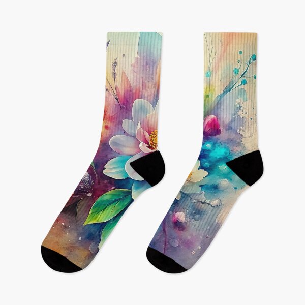 Item preview, This watercolor flower painting can be used to decorate a home or office. designed and sold by fotoryum.