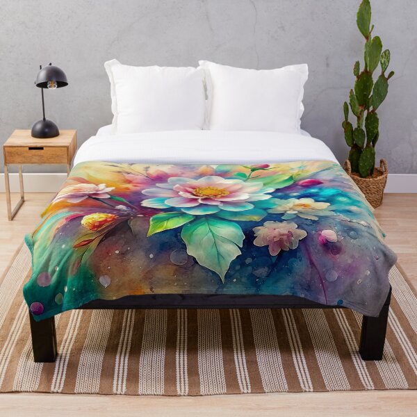 Item preview, This watercolor flower painting can be used to decorate a home or office. designed and sold by fotoryum.