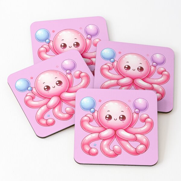 Item preview, Cute Pink Balloon Twister (Octopus)  designed and sold by Suhazainah.