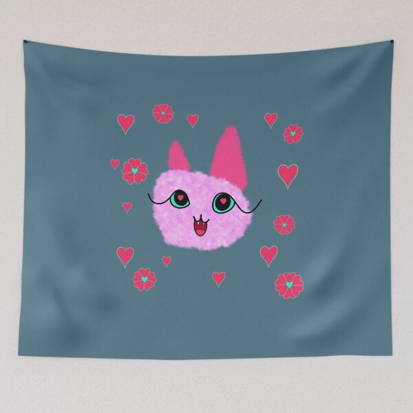 Item preview, Fuzzball Valentine Cat designed and sold by chowlet.